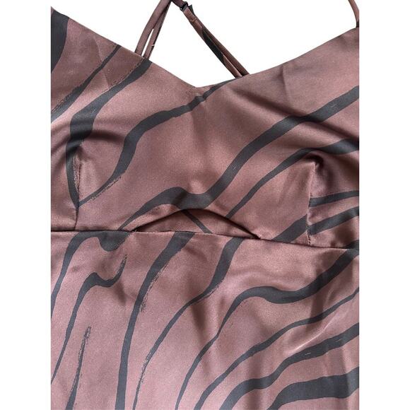 House Of Harlow 1960 Cut Out Slinky MIDI Dress Size L Party Evening Date Night - Picture 3 of 7